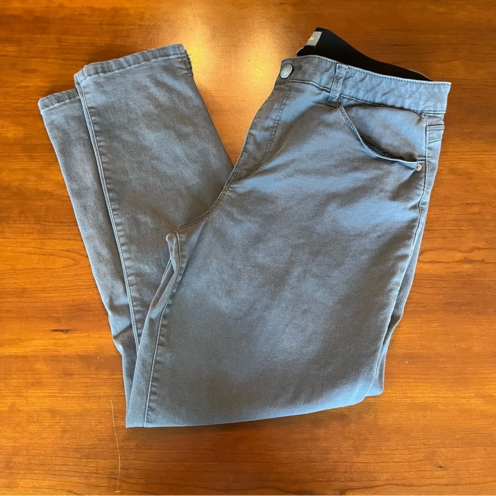 “Ab” Solution Jeans Ankle Skinny Wit & Wisdom gray pant Women’s Size 14 - Picture 3 of 13